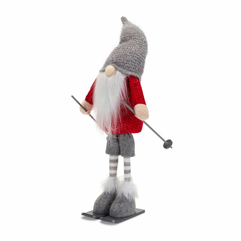Promo π 14.25" Skiing Gnome Figurine Set by Melrose π₯ - Image 3