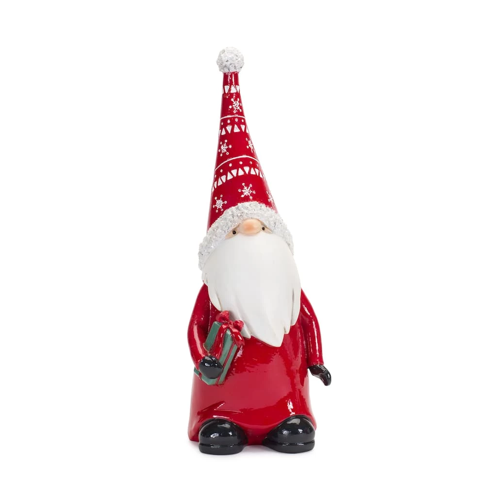 Outlet π 9" Holiday Gnome with Wreath & Package Figurine Set by Melrose π₯ - Image 2