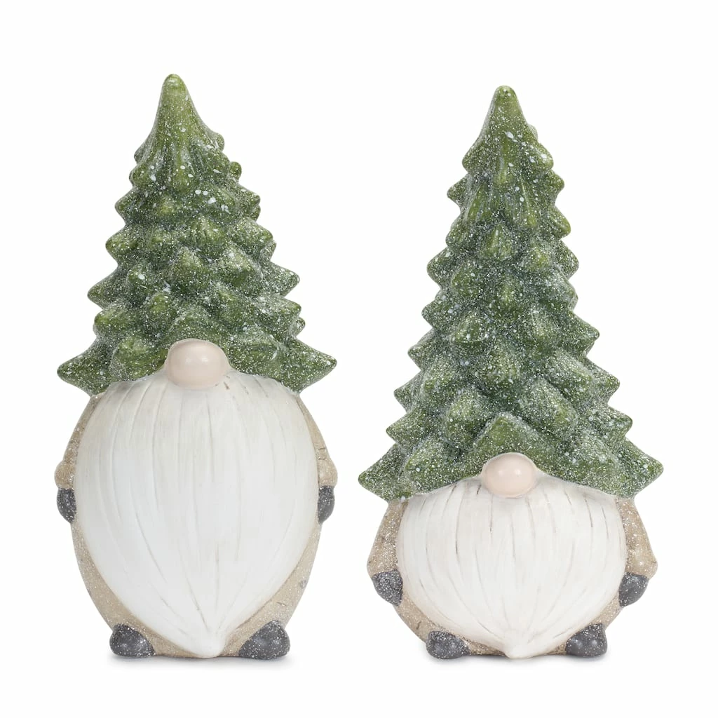 Best reviews of π 11.25" Holiday Gnome with Tree Hat Terra Cotta Figurine Set by Melrose π