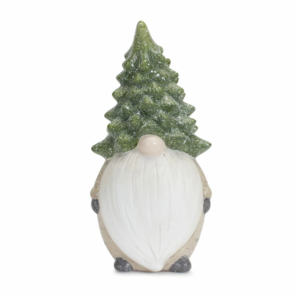 Best reviews of π 11.25" Holiday Gnome with Tree Hat Terra Cotta Figurine Set by Melrose π - Image 2