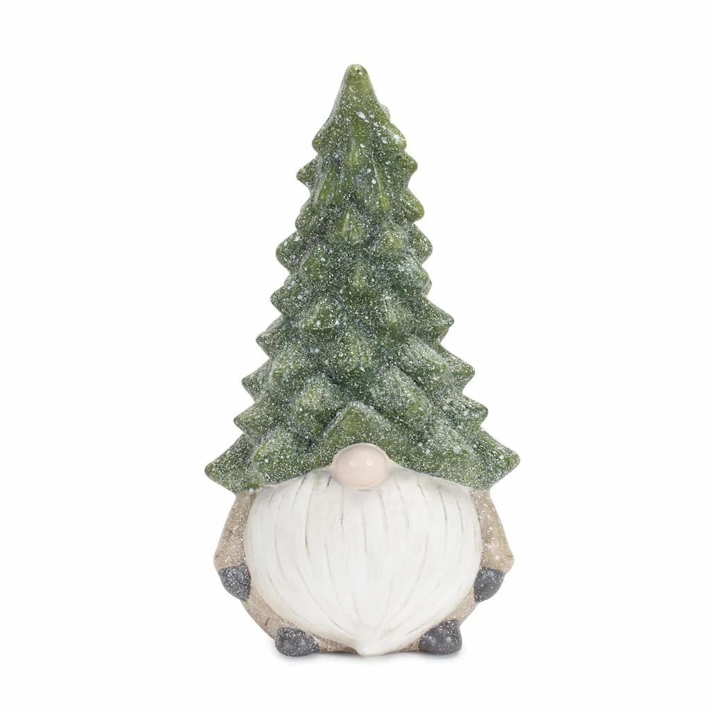 Best reviews of π 11.25" Holiday Gnome with Tree Hat Terra Cotta Figurine Set by Melrose π - Image 3