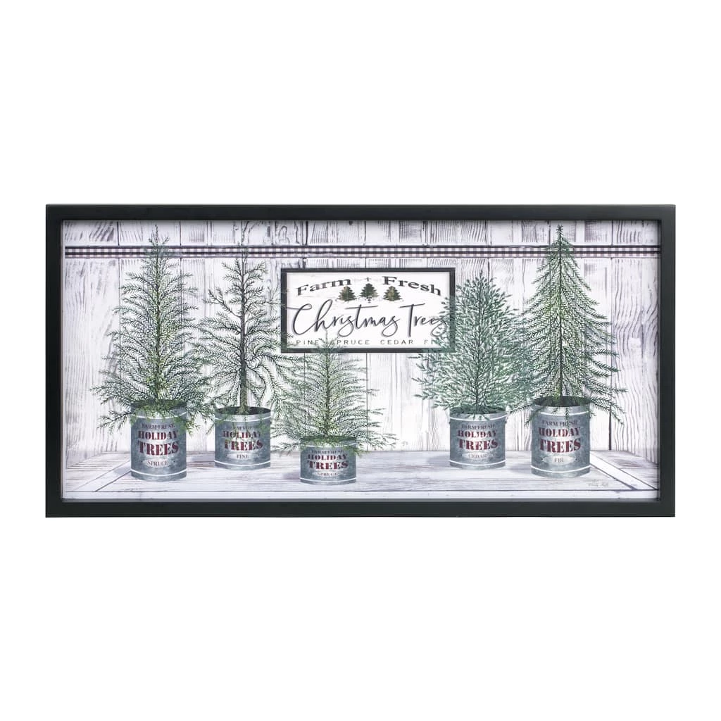 Coupon π Farm Fresh β Christmas Trees Framed Wall Art by Melrose π