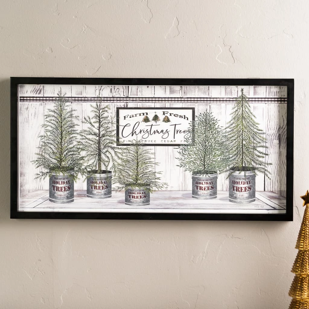 Coupon π Farm Fresh β Christmas Trees Framed Wall Art by Melrose π - Image 2