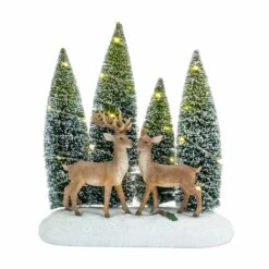 Discount 😉 11.25" LED Deer & Trees Decoration by Melrose 🔔