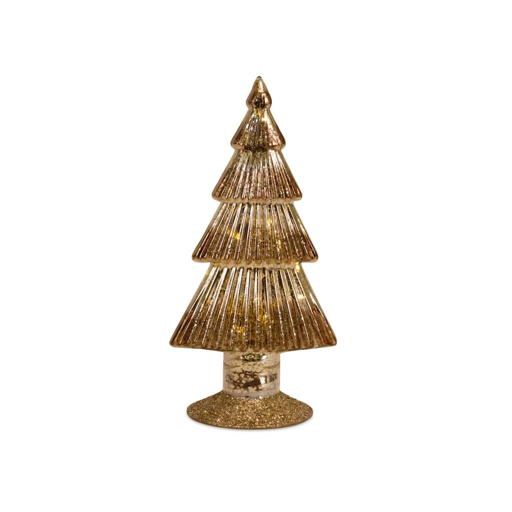 Hot Sale 𧨠Gold LED Glass π
Christmas Tree Set, 10" & 12" by Melrose π - Image 3
