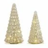 Buy 🌟 Silver LED Glass 🎅 Christmas Tree Set, 12.75" & 15.75" by Melrose ⭐