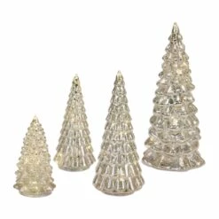 Top 10 🎁 LED Glass 🎅 Christmas Tree Set, 6.5", 7.75", 10" & 12" by Melrose 🛒