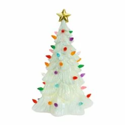 Coupon ⌛ 12.5" White 🎄 Christmas Tree Decoration with Lights by Melrose 🤩