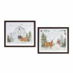 Top 10 💯 13" Santa & Deer Frame Set by Melrose ⭐