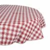 Promo 😍 60rnd Red Chk Ecovinyl Tablecloth (Set of 3) by DII 👍