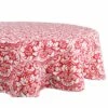 New 😍 Tango Red Damask Tablecloth 70" Round by DII 👏