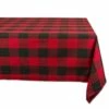 Coupon ✔️ Buffalo Check Red Tablecloth 52" x 52" by DII 😍