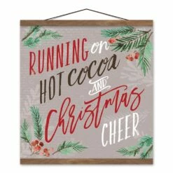 Budget 😉 Hot Cocoa and 🎁 Christmas Cheer Teak Hanging Canvas by Designs Direct 🥰