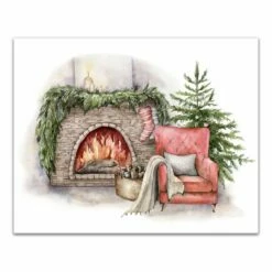 Budget 🎁 Cozy Fireplace Canvas Wall Art by Designs Direct 🥰