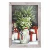 Hot Sale 👍 Christmas Flower Vase Western White Framed Print by Designs Direct 😉