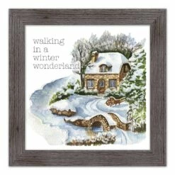 Coupon 😉 Walking in a Winter Wonderland Western Gray Framed Print by Designs Direct 💯