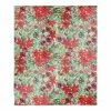 Best reviews of ⭐ Holiday Blooms Pattern Sherpa Fleece Blanket by Designs Direct 👏