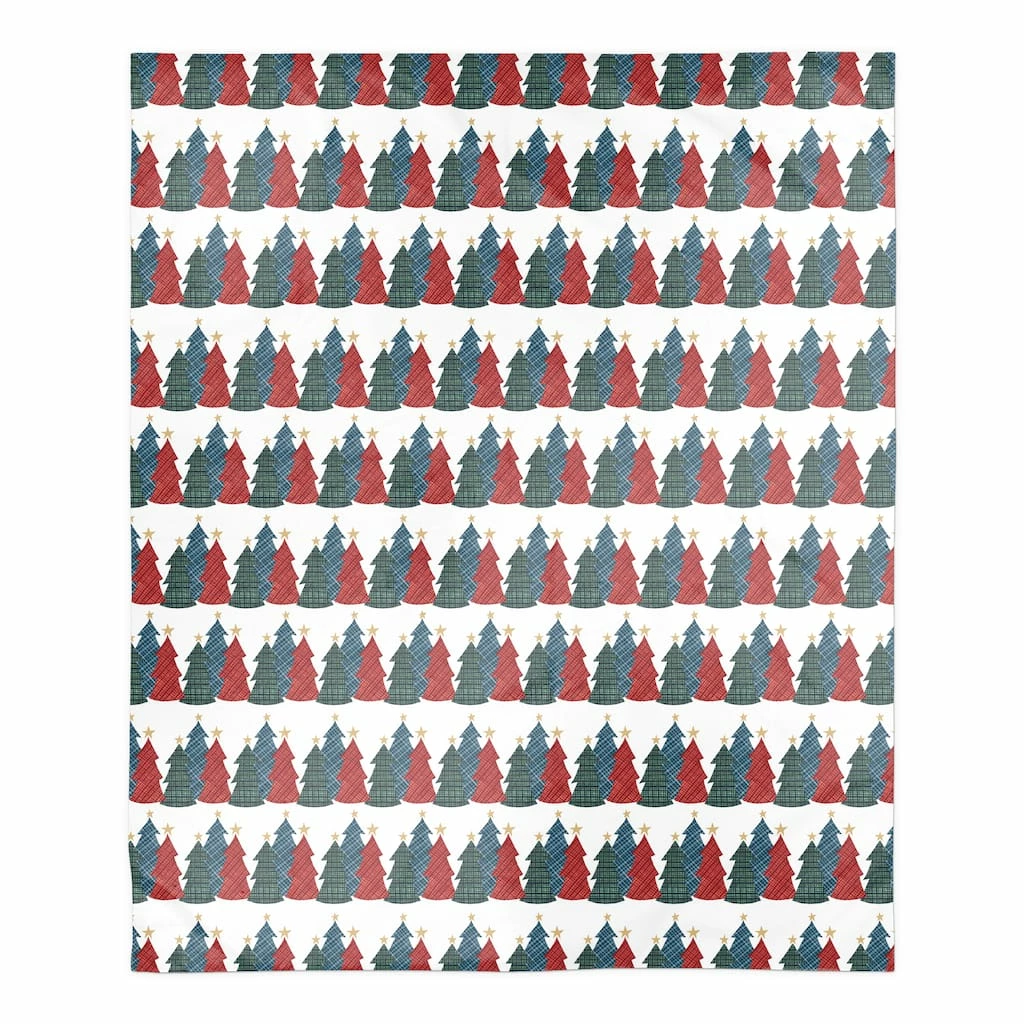 Top 10 🤩 Christmas Tree Trio Sherpa Fleece Blanket by Designs Direct 🎁