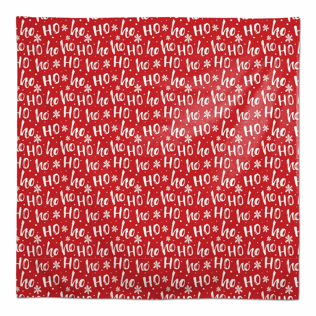 Best Sale ๐ฅ 58'' Ho Ho Ho Pattern Tablecloth by Designs Direct ๐ฏ