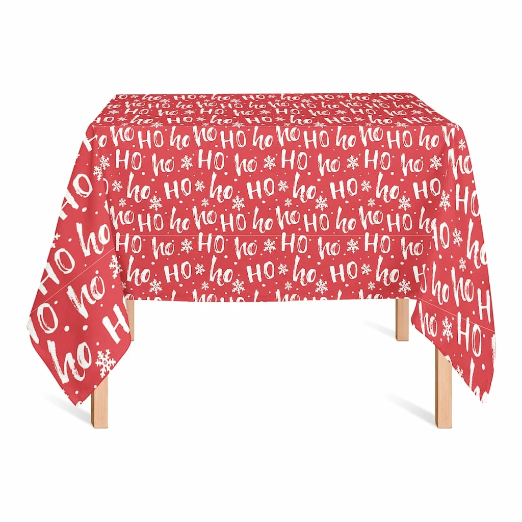 Best Sale ๐ฅ 58'' Ho Ho Ho Pattern Tablecloth by Designs Direct ๐ฏ - Image 2