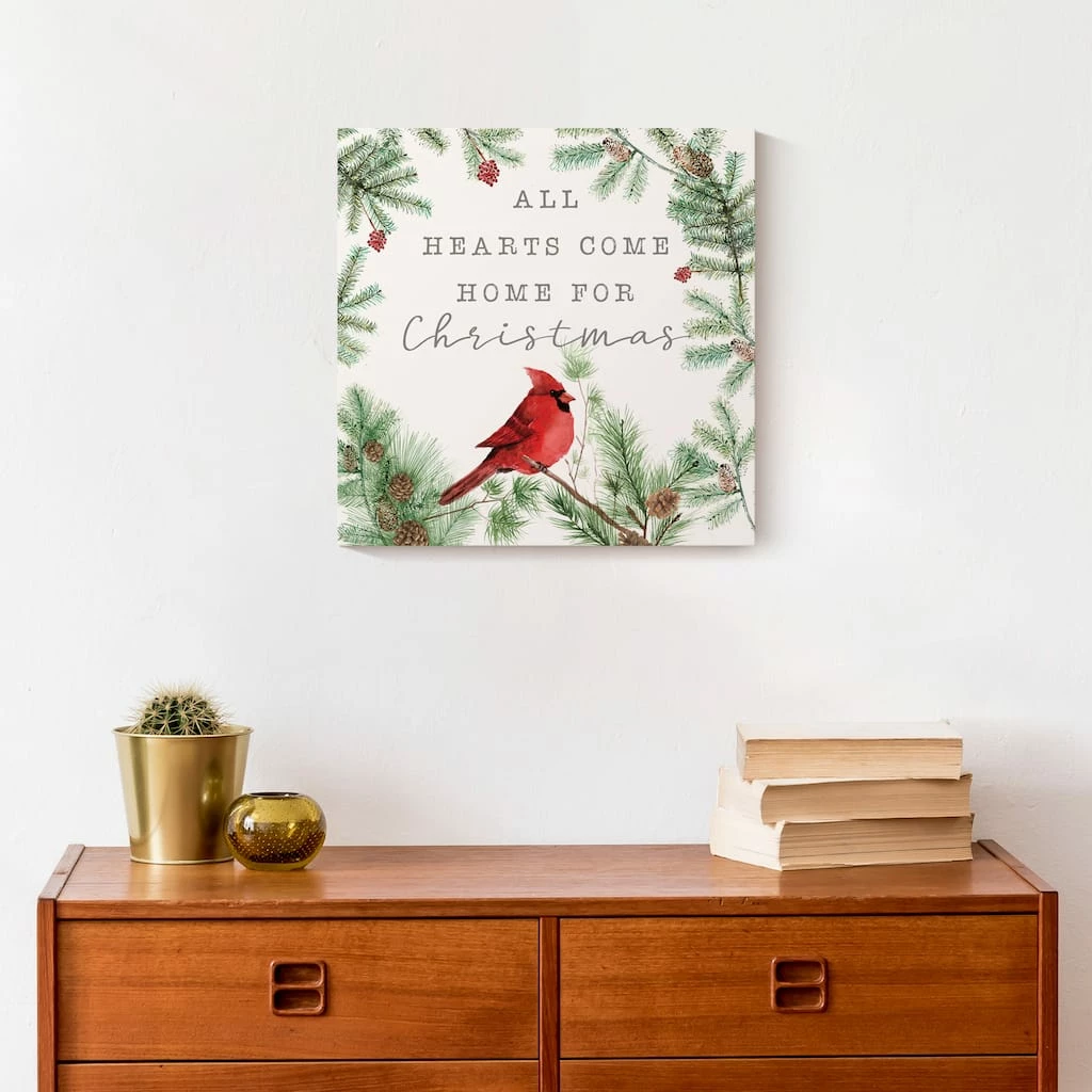 Flash Sale π₯° Hearts Come Home For π Christmas Canvas Wall Art by Designs Direct π― - Image 4