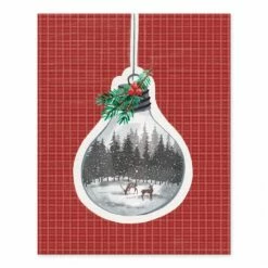 Flash Sale 👍 Frozen Pasture 🎄 Christmas Quilt Tabletop Canvas by Designs Direct ❤️