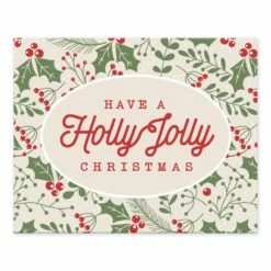 Brand new 🔔 Holly Jolly 🎄 Christmas Tabletop Canvas by Designs Direct ✨