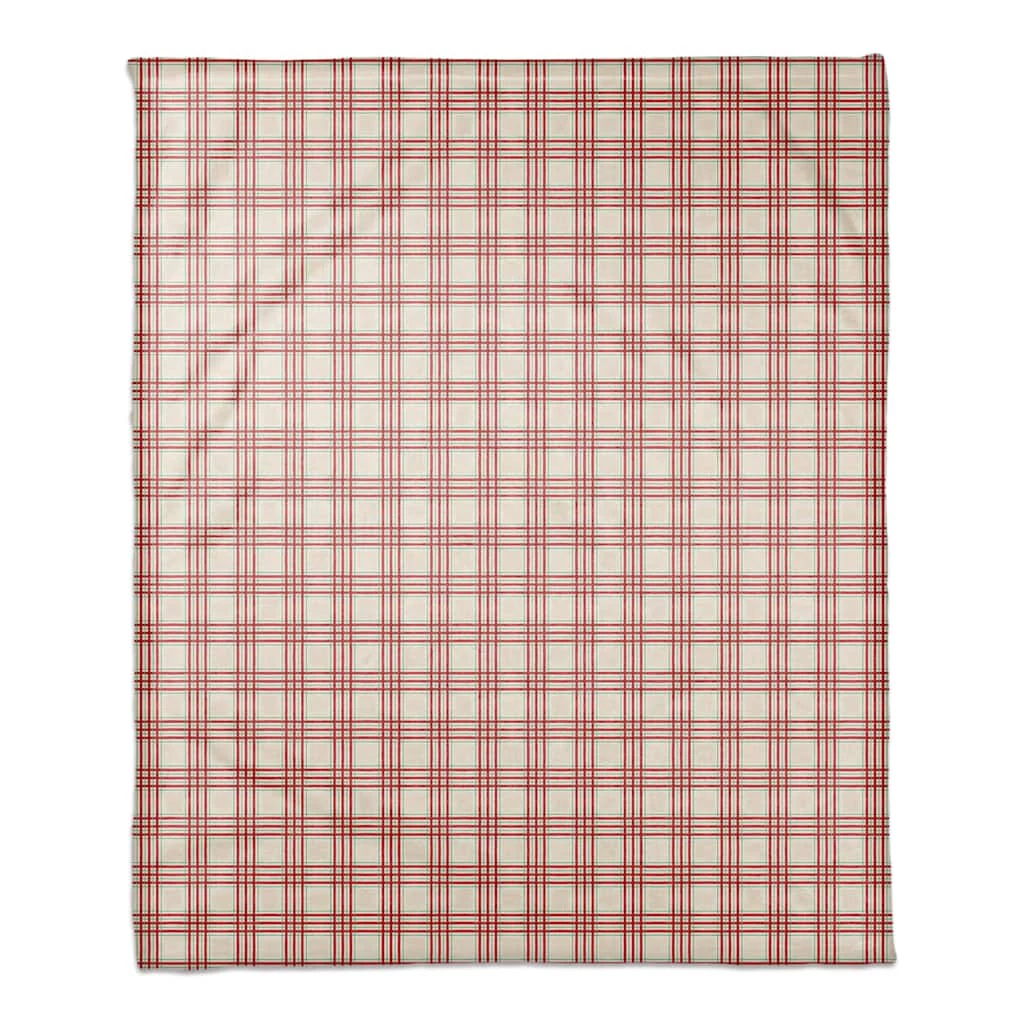 Cheapest π Christmas Plaid Coral Fleece Blanket by Designs Direct π―