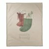 Deals 🔥 Comfy & Cozy Stockings Coral Fleece Blanket by Designs Direct 🔔
