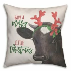 Discount ๐งจ Reindeer Cow Throw Pillow by Designs Direct ๐คฉ