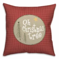 Buy 😀 Christmas Quilt Pattern Throw Pillow by Designs Direct 🥰