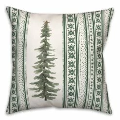 Buy 🥰 Green 🎄 Christmas Tree Throw Pillow by Designs Direct 🌟