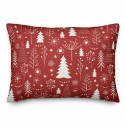 Best reviews of 👍 Red Winter Tree Throw Pillow by Designs Direct 🔥