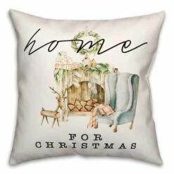 Cheap ✨ Home For ❄ Christmas Quilt Throw Pillow by Designs Direct 🥰