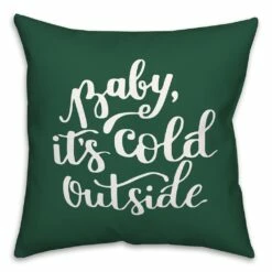 Outlet 🔔 Baby It's Cold Outside Throw Pillow by Designs Direct ❤️