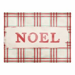 Cheap โ๏ธ Painted ๐ Christmas Plaid Poly Twill Placemat by Designs Direct ๐