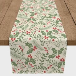 Best reviews of 😉 72" Holly Pattern Poly Twill Table Runner by Designs Direct 🛒