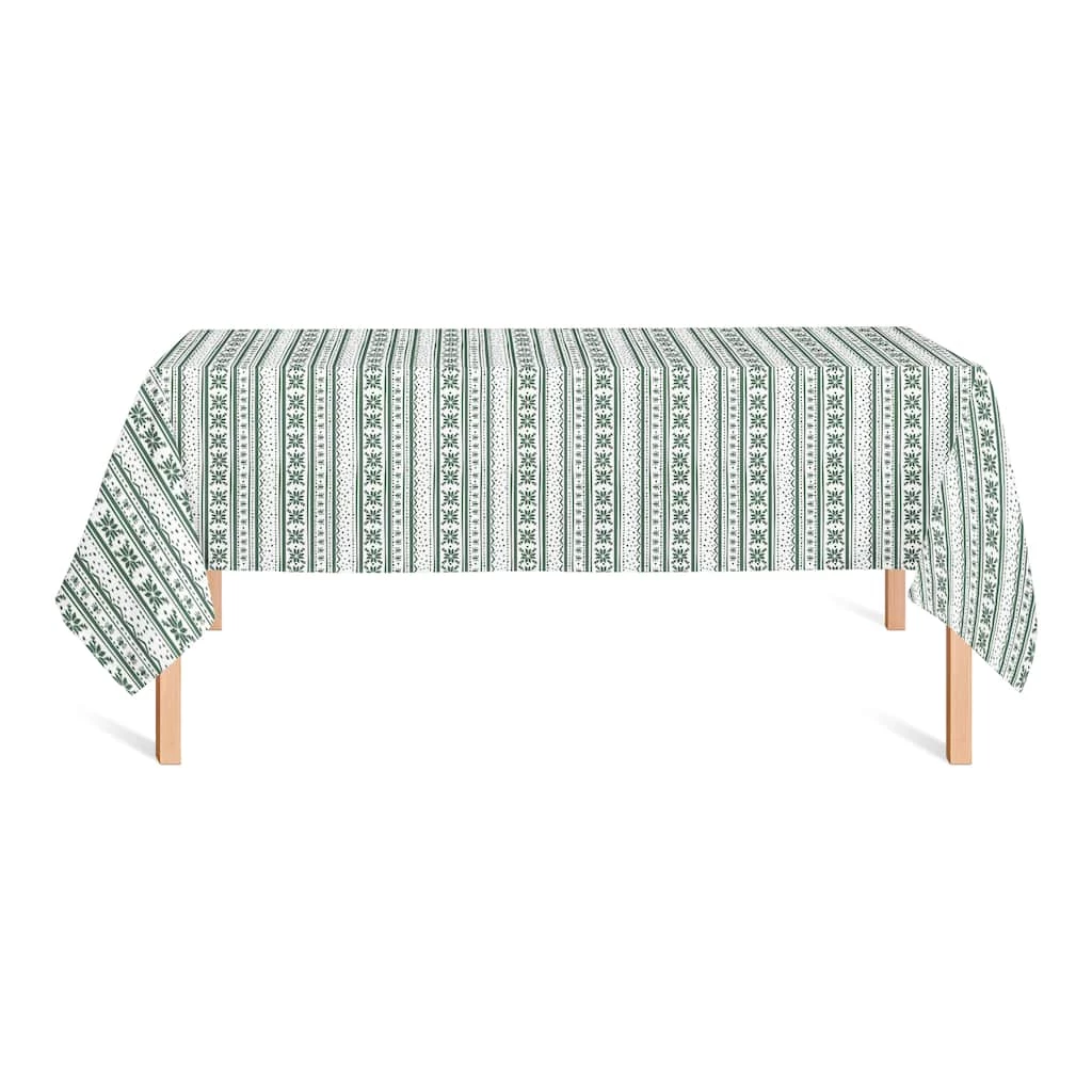 Promo π― 8.5ft. Green Pattern Tablecloth by Designs Direct π - Image 2