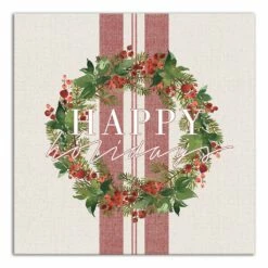 Best deal โญ Happy Holidays Wreath Canvas Wall Art by Designs Direct โญ