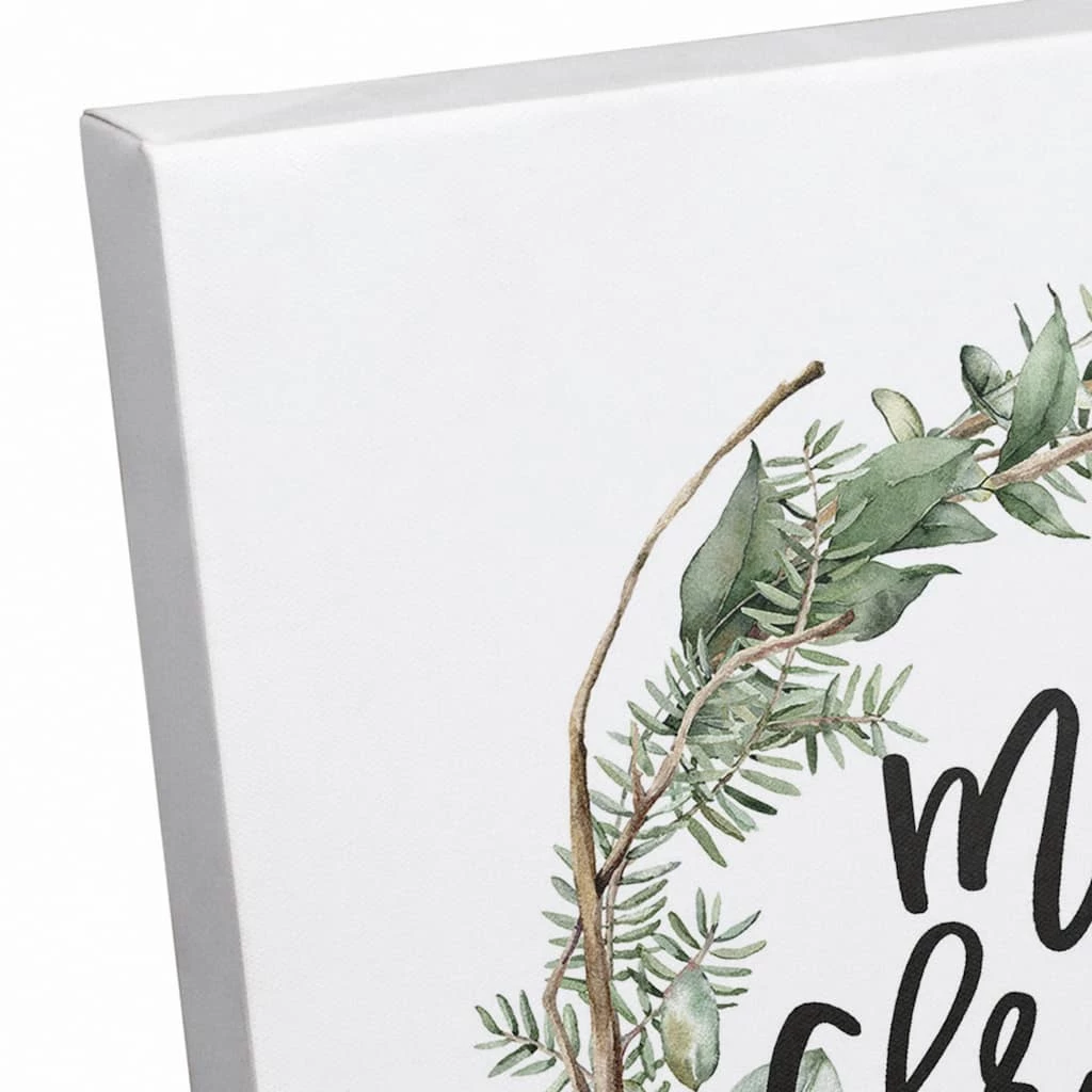 Deals π Merry π Christmas Wreath Canvas Wall Art by Designs Direct π - Image 3