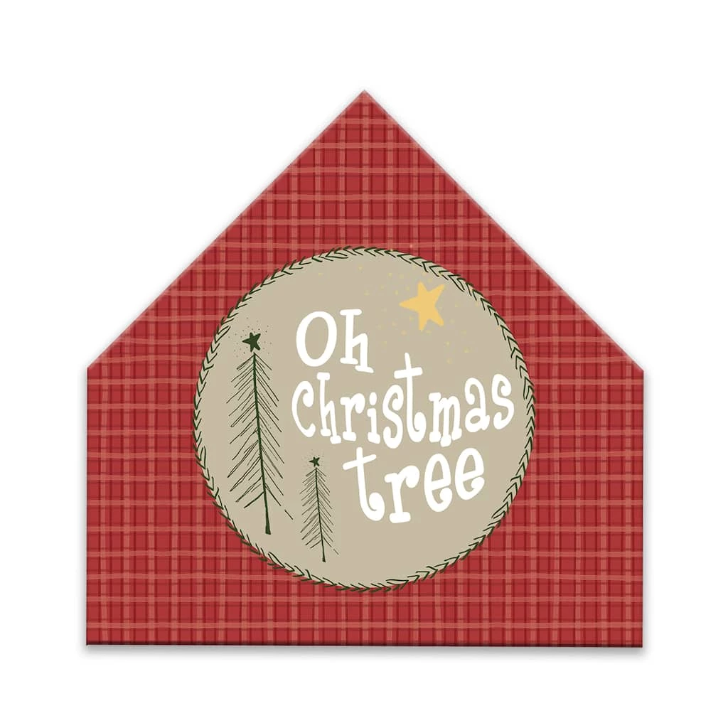 Outlet βοΈ Oh π Christmas Tree House Shaped Canvas Wall Art by Designs Direct π₯°