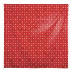 Best Sale 😍 58" Red Snowflake Pattern Tablecloth by Designs Direct 😍