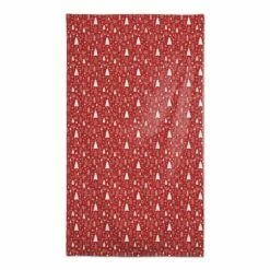 Budget 👏 102" Red & White Winter Tree Pattern Tablecloth by Designs Direct 🔔
