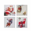 Discount ⌛ Norman Rockwell Classic 🔔 Christmas Scene Canvas Prints Set, 4ct. by Northlight 🥰