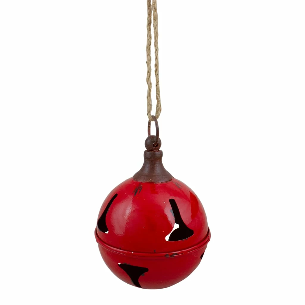 Best Sale π 7" Red Metal Jingle Bell Hanging π Christmas Decoration by Northlight π₯° - Image 3