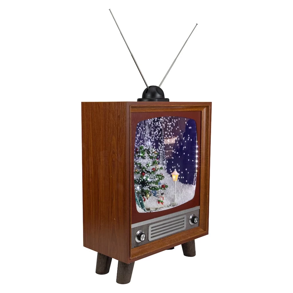Outlet ๐ฏ 21" LED Lighted Musical Snowing ๐ Christmas Tree TV Set Decoration by Northlight ๐คฉ - Image 2