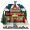 Cheapest 🔥 7" Red LED Lighted Post Office 🎅 Christmas Village Decoration by Northlight ❤️