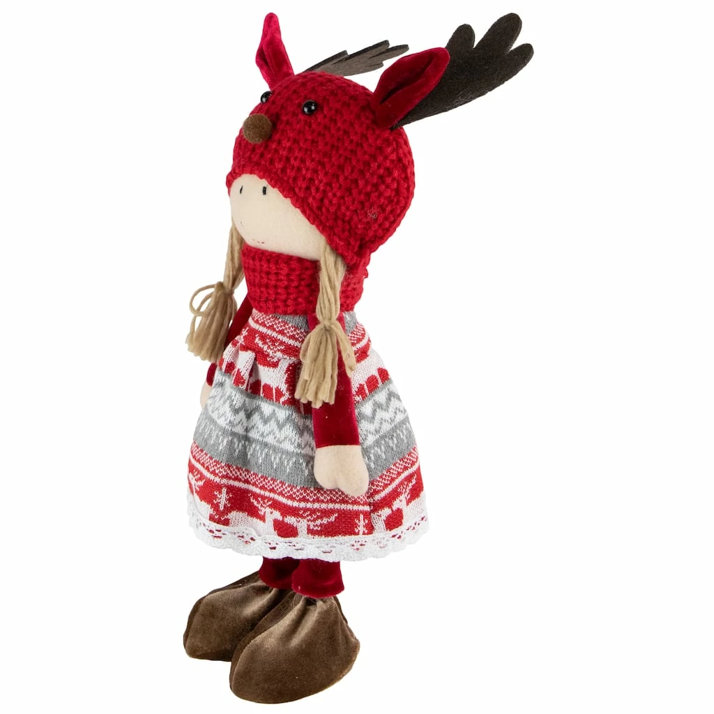 Hot Sale β 16'' Little Nordic Girl in Moose Antler Hat π Christmas Figure by Northlight π₯ - Image 4