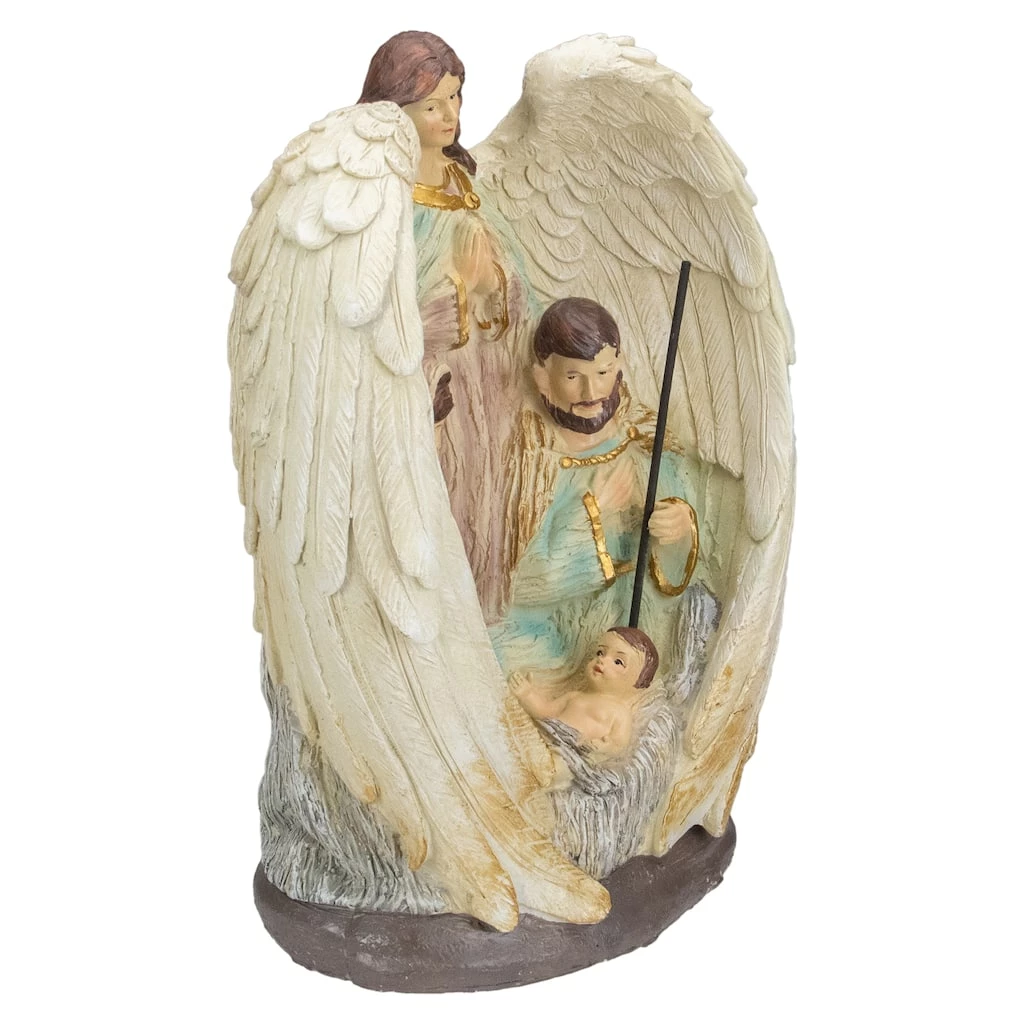 Outlet ๐ 11.25'' Holy Family and Angel ๐ Christmas Nativity Decoration by Northlight โญ - Image 2