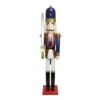 Best deal 🛒 48.25'' Blue and White ❄ Christmas Nutcracker Soldier with Sword Decoration by Northlight 🎁